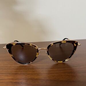 Rouje x Jimmy Fairly Tortoise Cat Eye Sunglasses